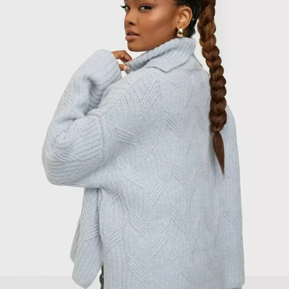 SAMSOE SAMSOE Women Kei turtleneck 11250 Color Gray Dawn Size Medium - Picture 2 of 14